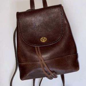 Coach Vintage Brown Mini Backpack